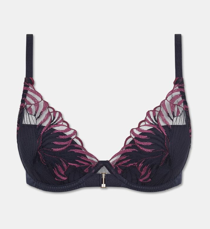 Chantelle Plunge T-shirt Bra, Blue, 95, B, Packshot View