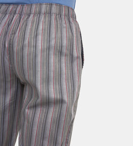 Stripped Elasticated Waist Pants