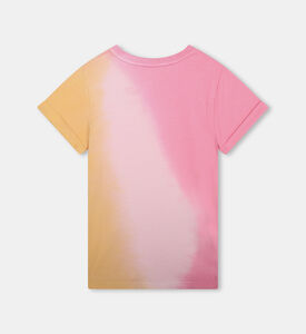 Organic Cotton Jersey Dye-gradient T-shirt