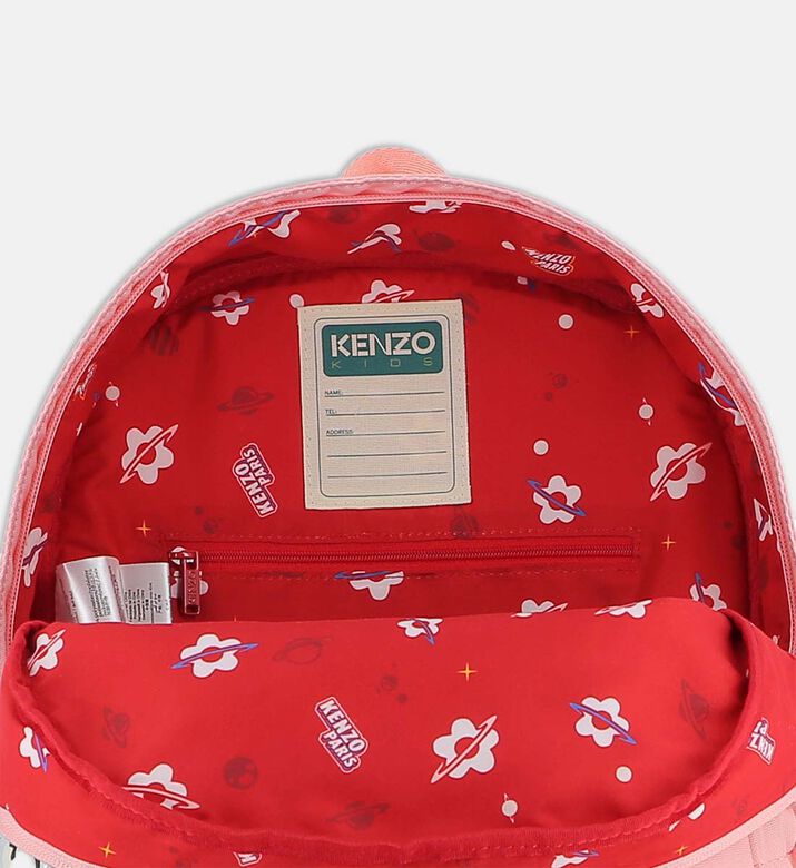 حقيبة ظهر قماشية بطباعة توضيحية