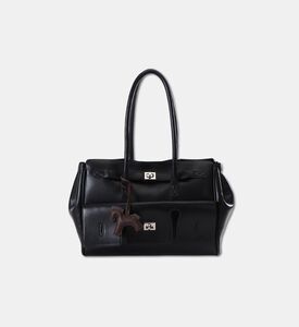 StickyBestie Bag Charm Horse, Brown, Packshot View