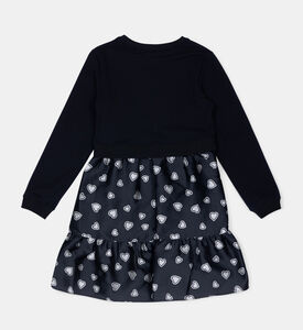 فستان ليتل هارتس من الكريب القطني