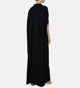 Dalia Al Azem Floral-embroidered Sequined Abaya, Model View