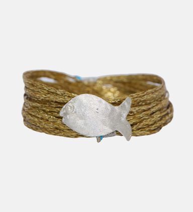Gold Multiple Tour Fish Wrap Bracelet