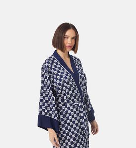 Inked Logo-print Belted Robe