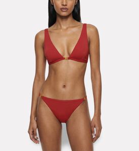 Ralph Lauren Logo Bikini Briefs, Red, 10, Model View