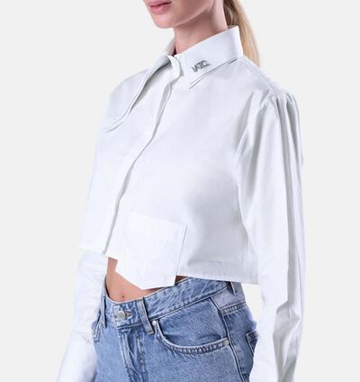 Oversized Cropped Shirt