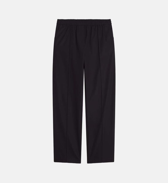 Elasticated Waistband Regular-fit Pants