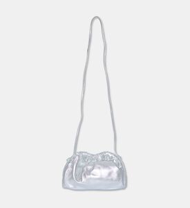 Mansur Gavriel Bag Mini Cloud Clutch, Silver, Packshot View