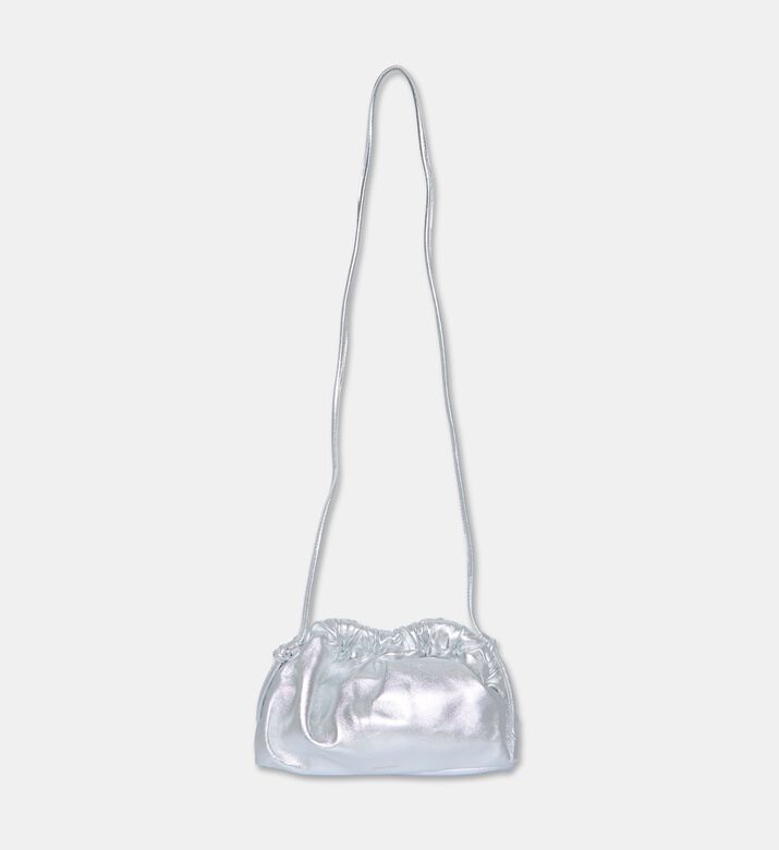 Mansur Gavriel Bag Mini Cloud Clutch, Silver, Packshot View