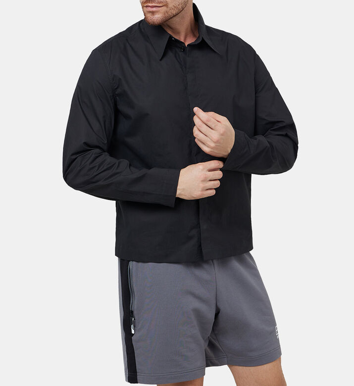 Cotton Satchel Pocket Poplin Shirt