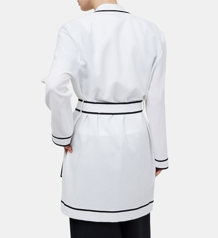Crepe Long Straight Jacket Crepe Long Straight Jacket