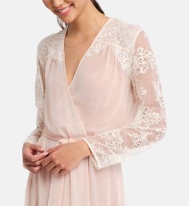 Giselle Bow-chantilly Lace Robe