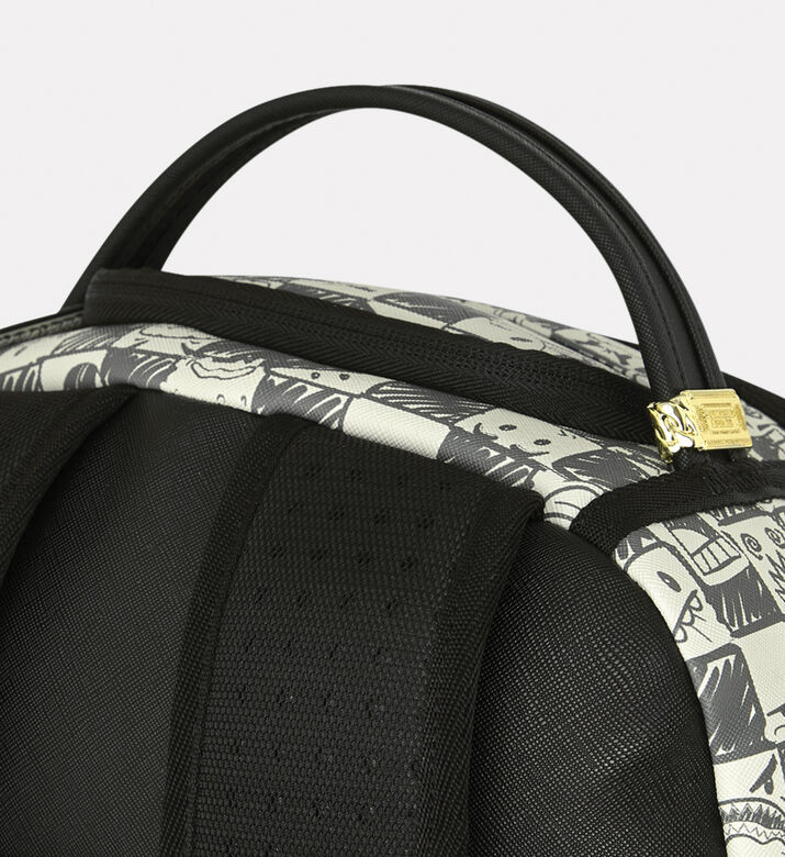 Sprayground Backpack Dlxsv Cream Check, Packshot View