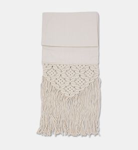 Home Deco and More Ford Natural Jute Table Runner, Light-blue, Packshot View