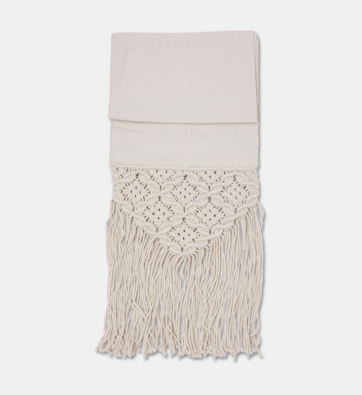 Home Deco and More Ford Natural Jute Table Runner, Light-blue, Packshot View