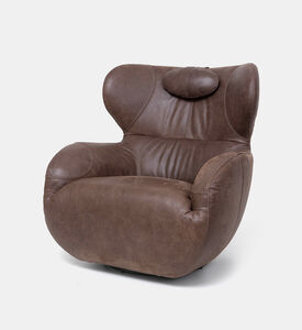 كرسي بذراعين بمسند على شكل صدفة