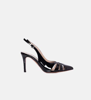 Patent Leather High Heels Sandals