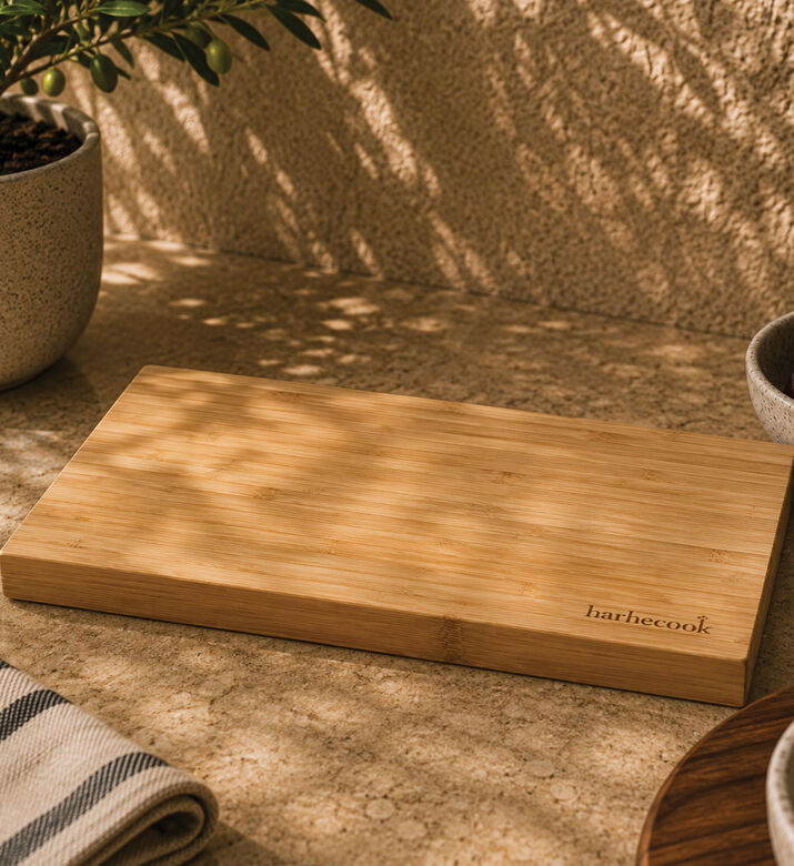 Barbecook Bamboo Rectangular Cutting Board, Beige, 33x16x2-cm, Packshot View
