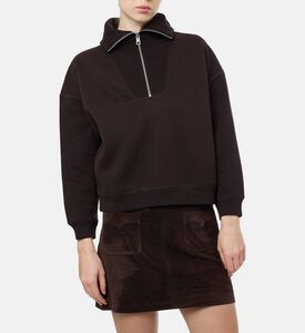 Zadig et Voltaire Casual Zip Fastening Sweatshirt, Model View