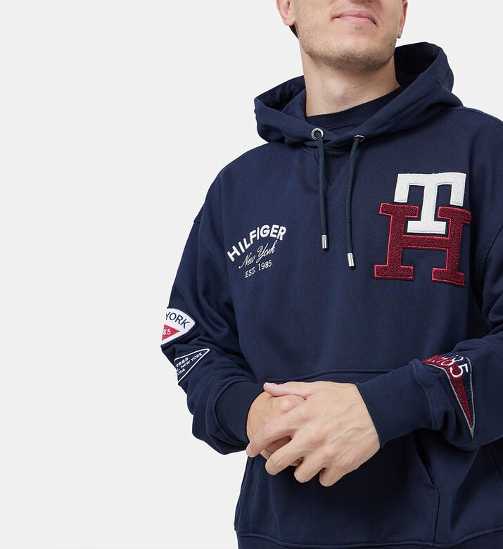 Icons Multi Badge Back Logo Hoodie Icons Multi Badge Back Logo Hoodie