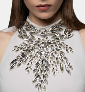 Neck Crystal-embellished Halter Neck Dress