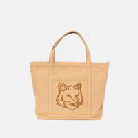 Canvas Tote Bag With Fox Head