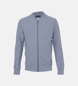 سترة بسحاب من مزيج القطن