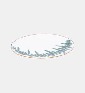 Home Deco and More Coupe Leaf Print Porcelain Plate 4-piece Set - 27.31 Cm, Packshot View