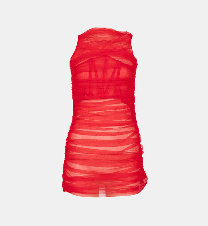 Tulle Cascade Mini Dress