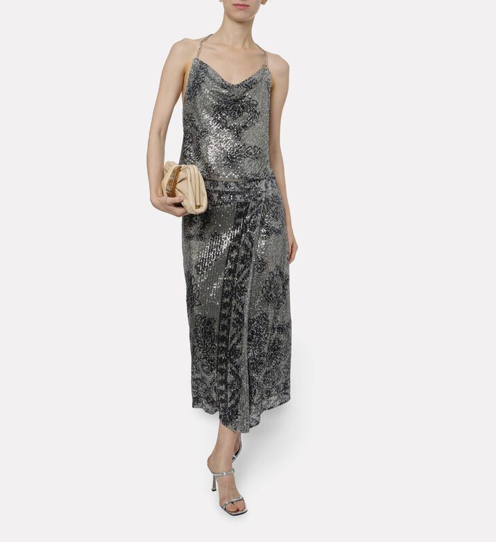Ba and Sh Sequined Sleeveless Top, Model View