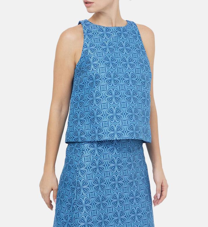 بلوزة Taisa جاكار بدون أكمام