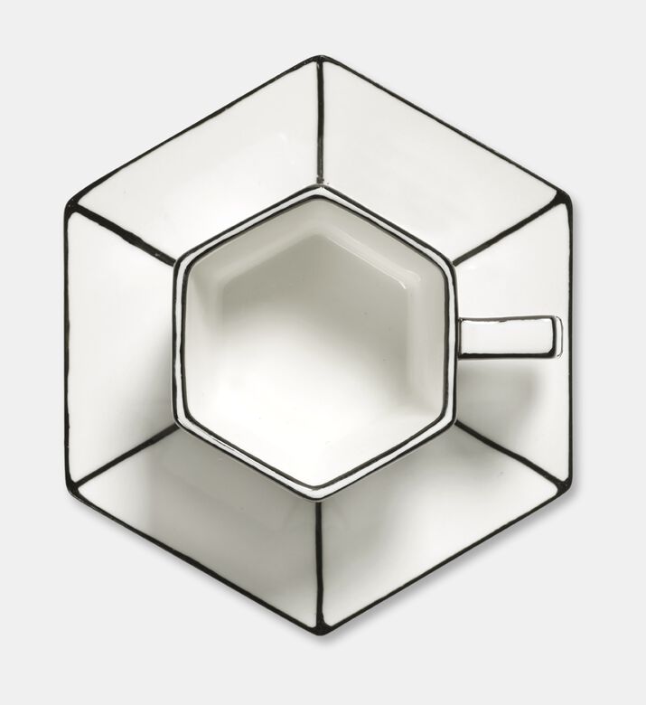 Serax Black-n-white Cup Saucer, Packshot View