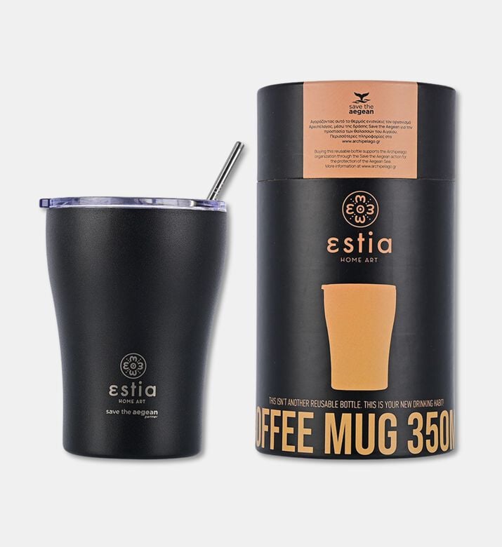 Estia Coffee Mug, Black, 300-ml, Packshot View