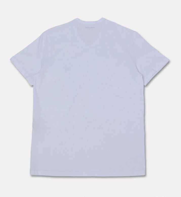Emporio Armani Logo-detail 2-pack V-neck Short-sleeve T-shirts, White, Xxl, Packshot View