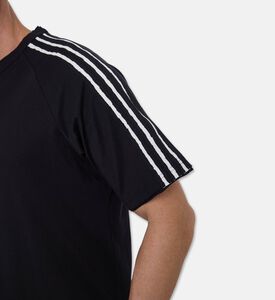 Y-3 Stripe-print Short-sleeve T-shirt, Model View