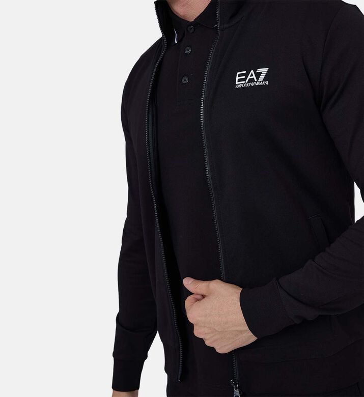 Zip-up Logo Cotton Sweatshirt