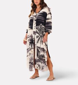 Blueman Lume Long Printed Shirt Dress, Model View