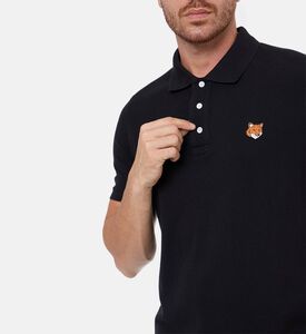 Maison Kitsune Classic Fox-embroidery Polo Shirt, Black, Xl, Model View Maison Kitsune Classic Fox-embroidery Polo Shirt, Black, Xl, Model View