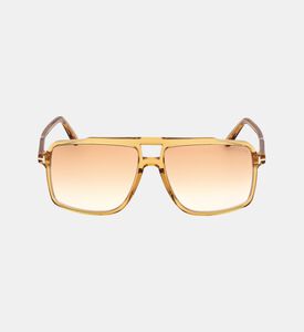 Acetate Square Dark Lens Sunglasses 59