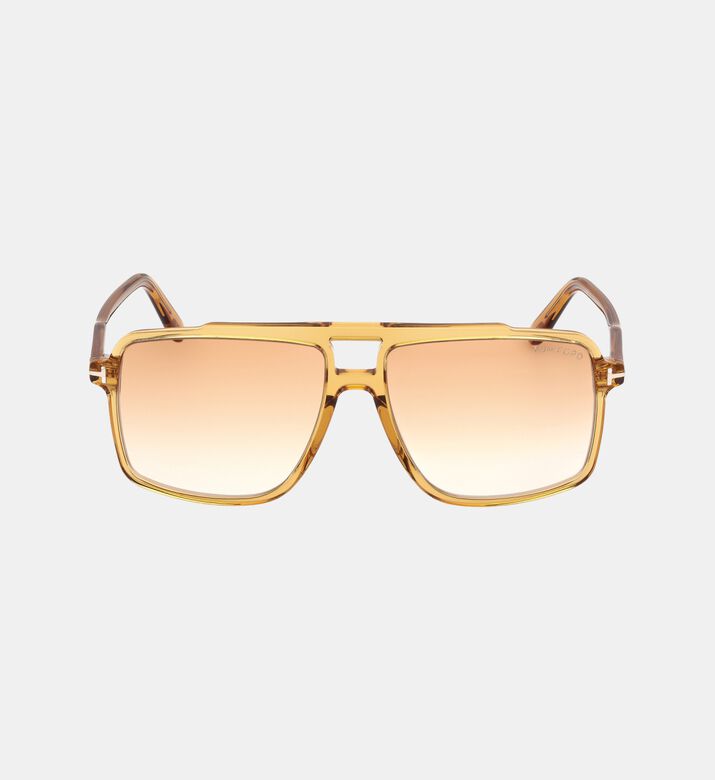 Acetate Square Dark Lens Sunglasses 59