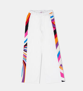 Iris-print Straight Jogger