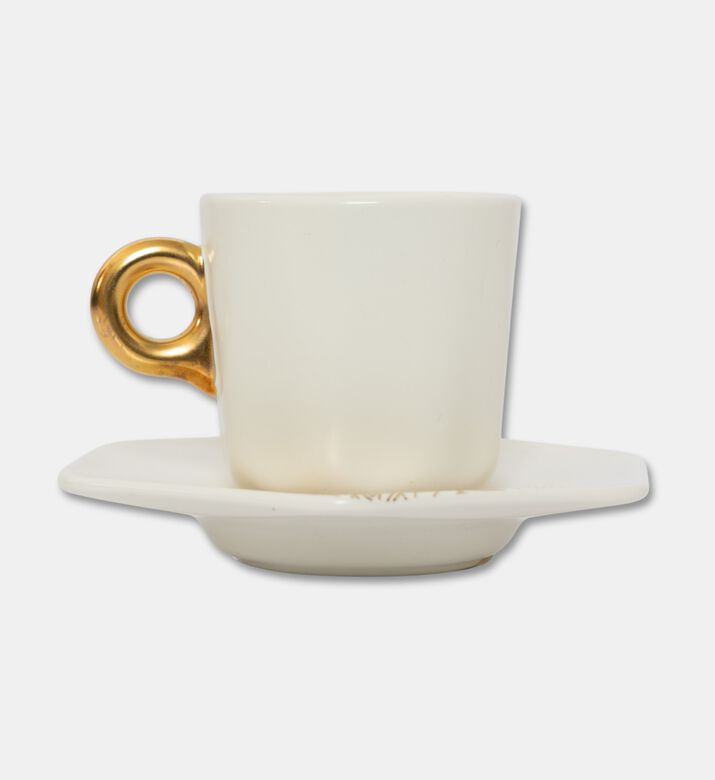 Essenza Porcelain Espresso Cup Saucer Set, Off-white, 9-cl, Packshot View