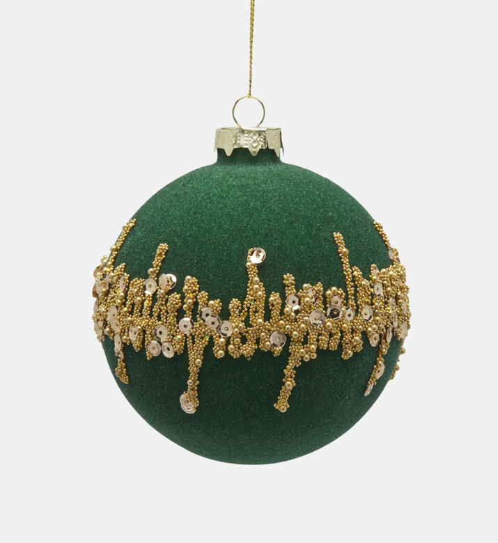 Zigzag Sequin Christmas Ball