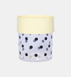 Miss Etoile Plastic Dots Lidded Canister 9 Cm, Packshot View