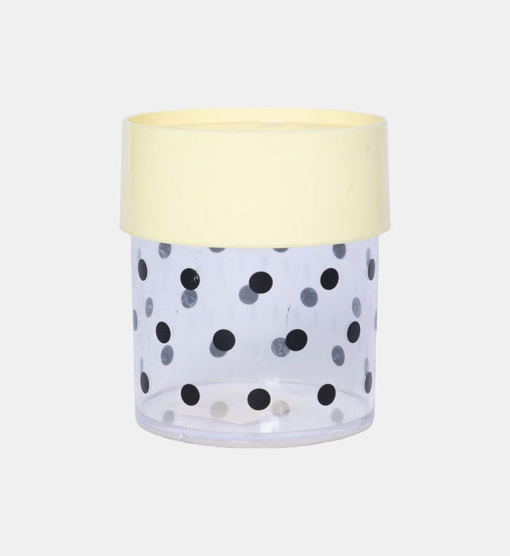 Miss Etoile Plastic Dots Lidded Canister 9 Cm, Packshot View