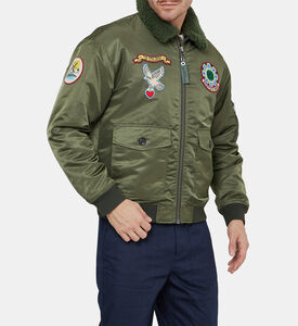 Detachable Collar Bomber Jacket