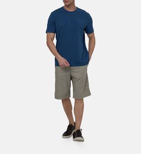 تيشيرت قطن جيرسيه بياقة مستديرة بقصة مرنة