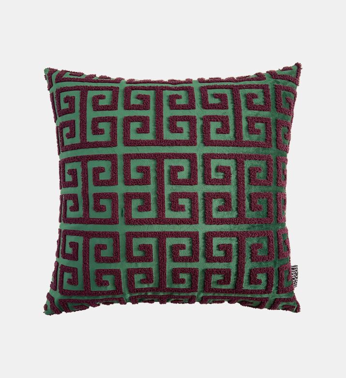 Vers Geometric Embroidered Cushion