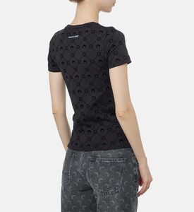Marine Serre Monogram Fitted T-shirt, Model View